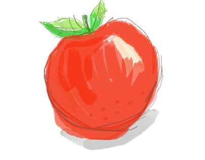 Apple drawing