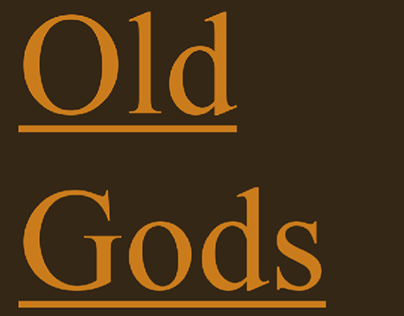 Old Gods (short story/world building)