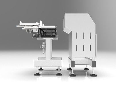3D Design of PU Belt Conveyor with Pusher Rejector