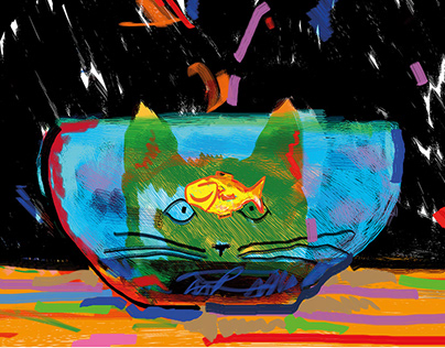 Fish. Digital painting