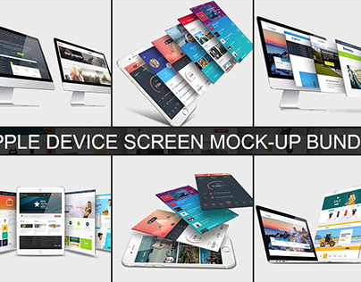 Apple Device Screen Mock-Up Bundle 1
