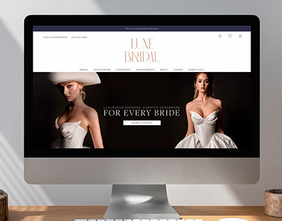 UX/UI Bridal Shop Website