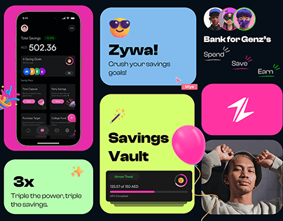 Zywa Banking - Bento Grid saving Feature