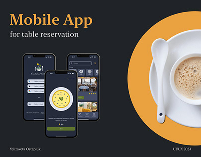 Table Reservation / Mobile Application Design