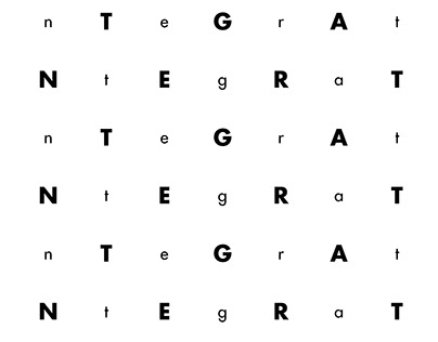 Typographic Antonyms