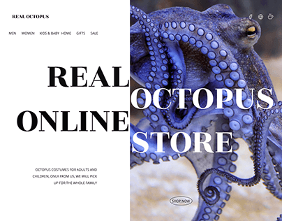 Real octopus online store