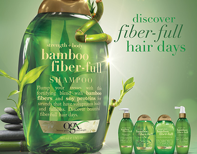 OGX Bamboo Packaging and Advertisement