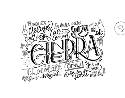 Lettering Ginebra