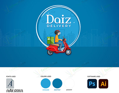 Daiz Delivery Logo Design