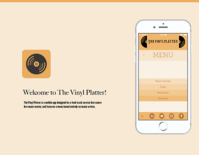 The Vinyl Platter Mobile App Design