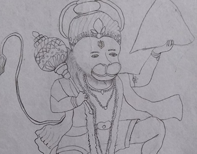 Hanuman Ji drawing with pencil sketch drawing - YouTube-sonthuy.vn