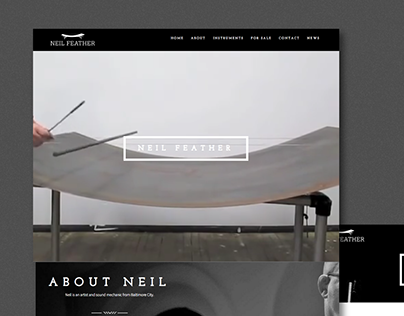 Neil Feather identity & portfolio website.