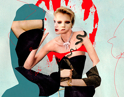 Fashion collage illustration