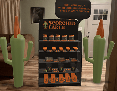Scorched Earth Peanut Butter Product Display