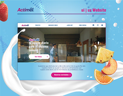 Danone Actimel Ui/Ux Website
