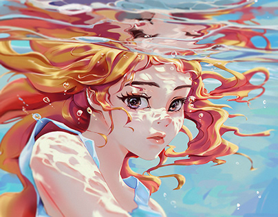 Girl in the water