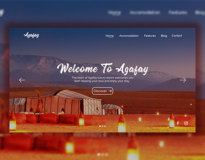 Agafay Luxury Resort Landing Page