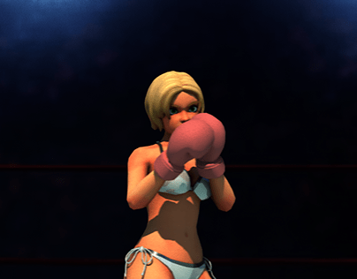 Female Boxer Flash Kick