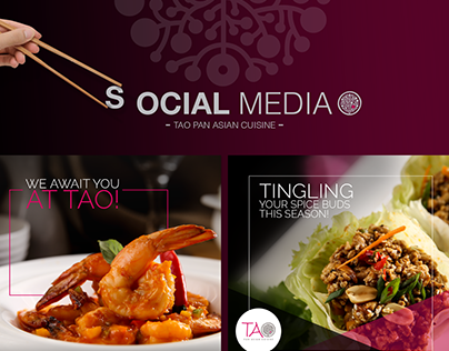 TAO Pan Asian Cuisine Social Media