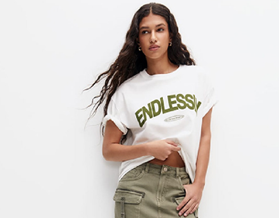 PULL&BEAR | WOMAN . Endlessly T-shirt