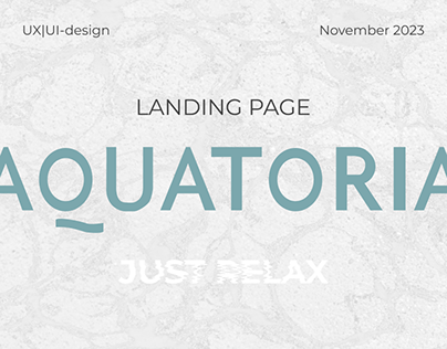 Project thumbnail - Landing Page | Spa Center «AQUATORIA»
