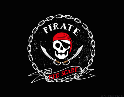 Pirate Red Scarf