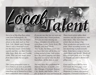 “Local Talent” newsletter