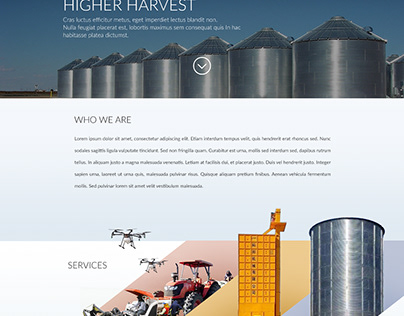 Farm Machineries Design Website