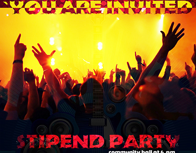 Poster design-Stipend party,NIT