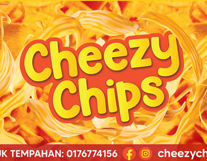 Cheezy Chips Product Label/Sticker