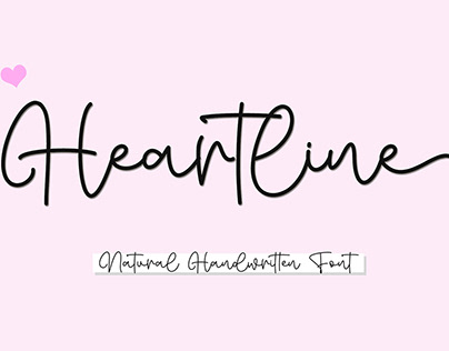 Heartline Handwritten Font