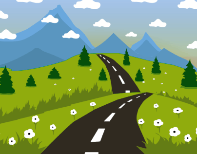 road to mountains