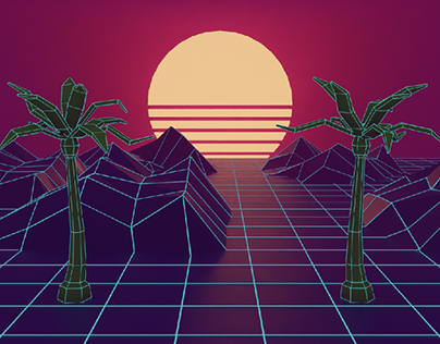 Grid, Sun, Palms