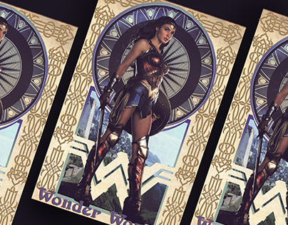 Wonder Woman Art Nouveau