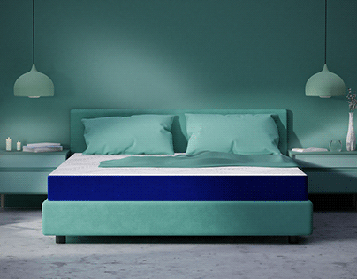3D visualization of mattresses in different interiors