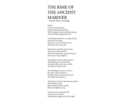 THE RIME OF THE ANCIENT MARINER - A DESIGN PROJECT