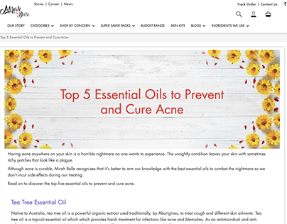 Anti Acne Essential Oil Blog For Mirah Belle Naturals