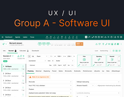 Group A - UX/UI design platform interface