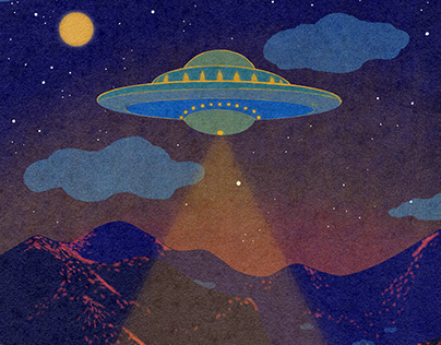 UFO message - animation test