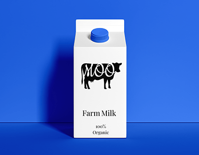 Logo for farm milk company - Moo