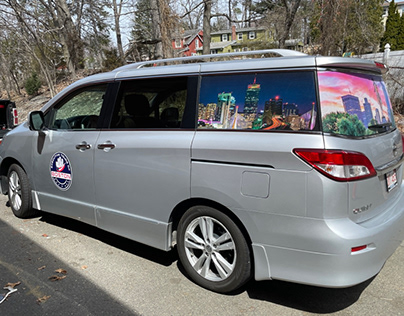 Executive Tours of Boston Vehicle Graphics Window Perf