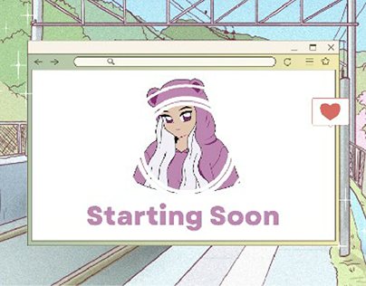 Aesthetic and Cute Starting Soon Screen for Streamer