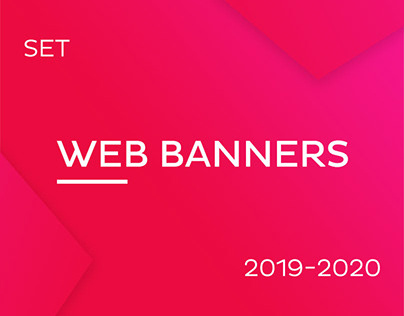 Web banners set 2019-2020