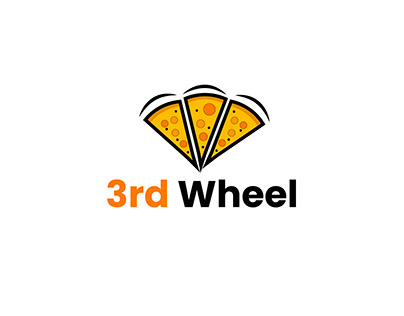 3rd Wheel Minimal Restaurant Logo Design