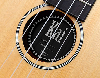 Hawaiian Guitar Logo Design and Sound Hole Design