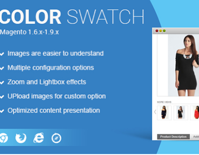 Magento Color Swatch Extension With Zoom