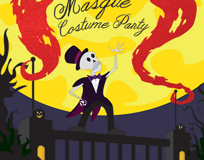 Art Department Masque Costume Party Poster