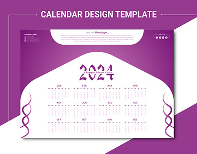 Calendar design template
