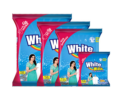Whitewash Detergent Powder Packaging Design