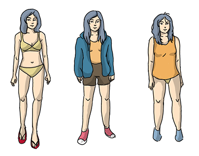 Character Concept for the short film "Unplanned"